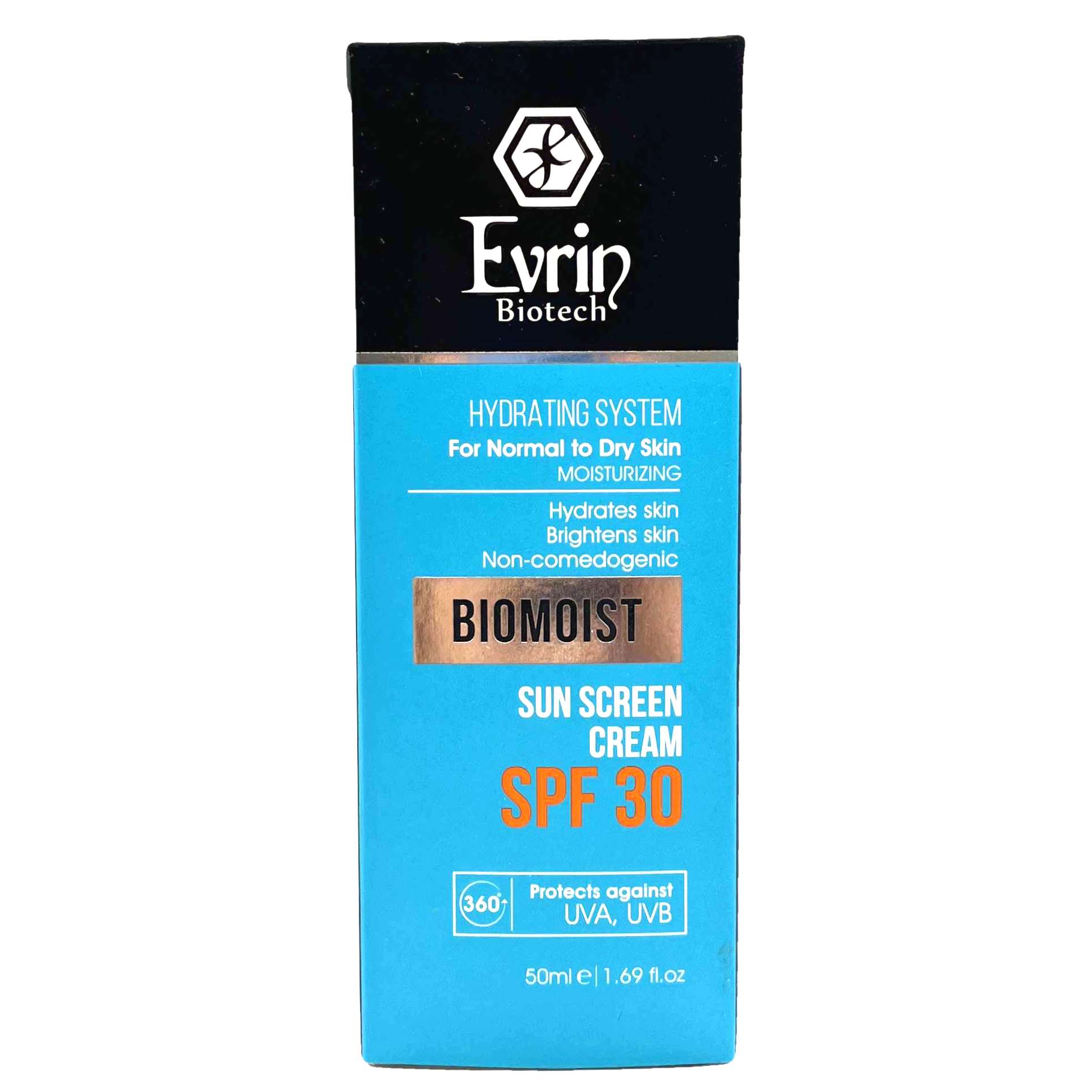 کرم ضدآفتاب و مرطوب کننده پوست‌ خشک و معمولی اورین (SPF30) Evrin